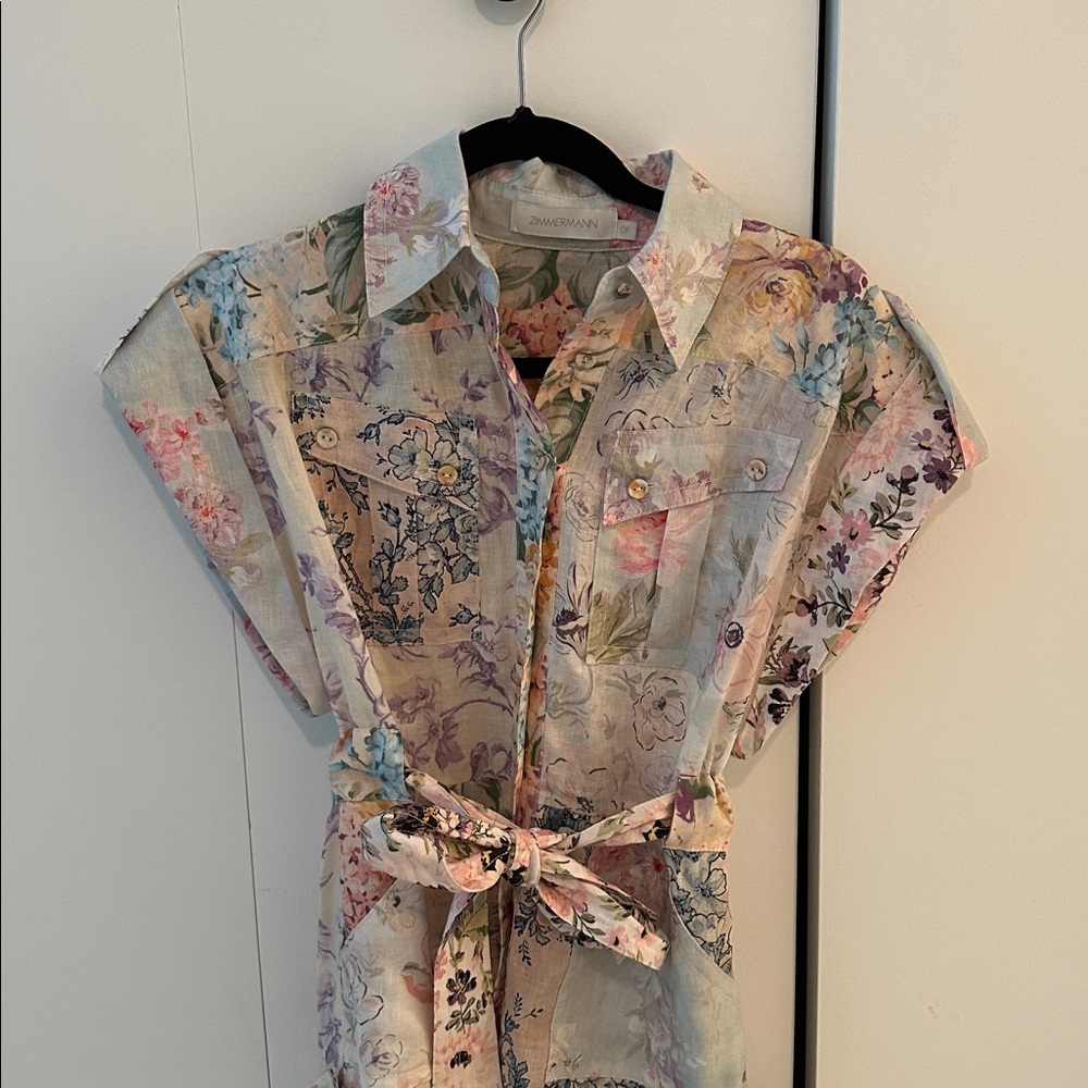 Zimmermann Multicolor Floral Romper